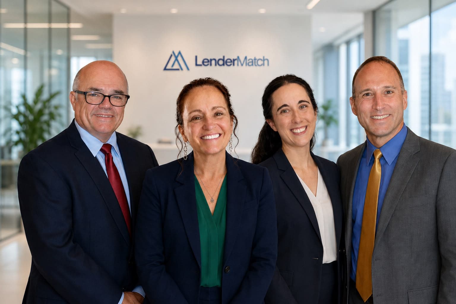 The LenderMatch team: Scott, Lisa, Michelle, and Charlie